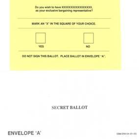 Secret Ballot Envelope A