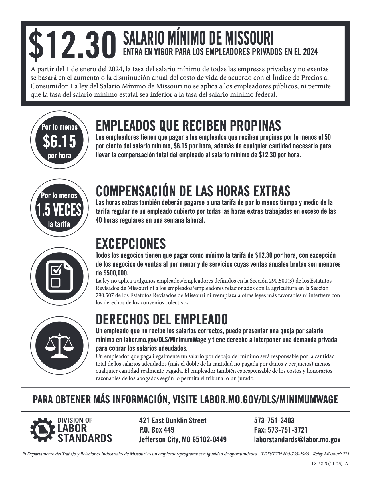 2024 Minimum Wage Poster Thumbnail (Spanish)